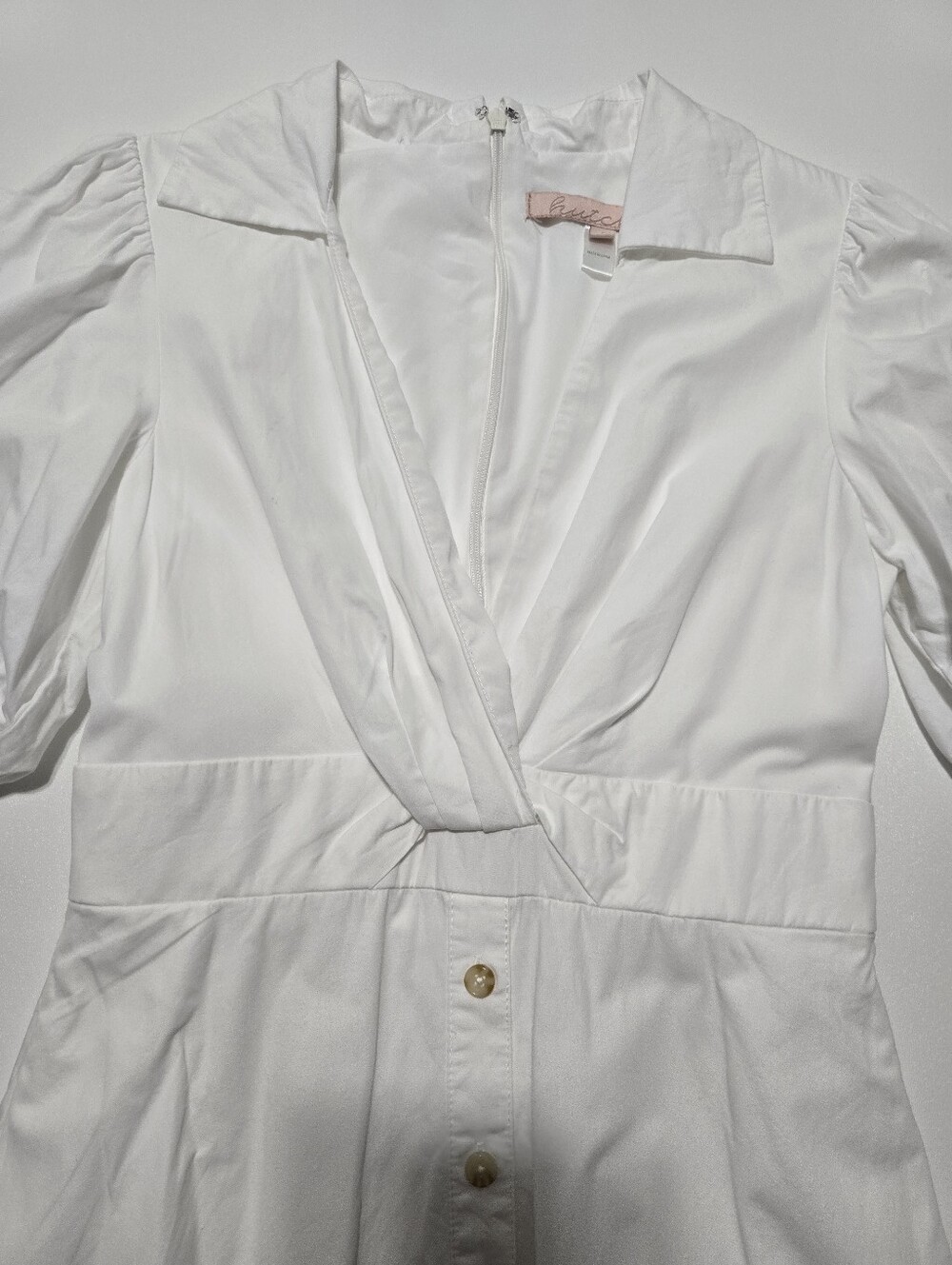 Hutch Laurel Button Up Dress V-Neck Sleeve Length Short Sleeve Size 4 - Picture 6 of 14